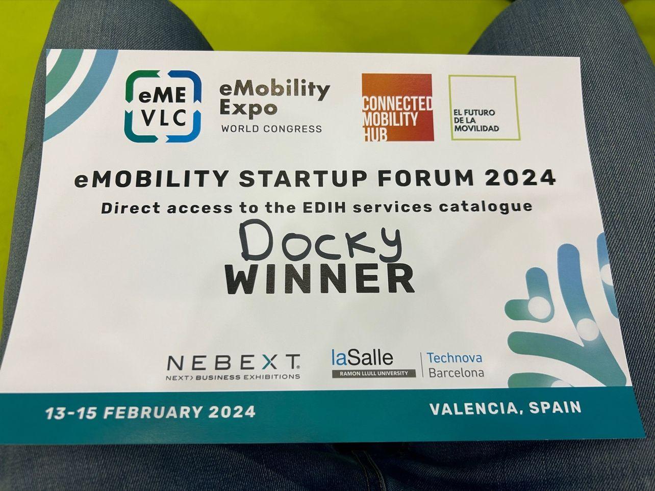 DOCK-Y Wins Prestigious Award at eMobility Expo World Congress in Valencia, Spain - Image 3